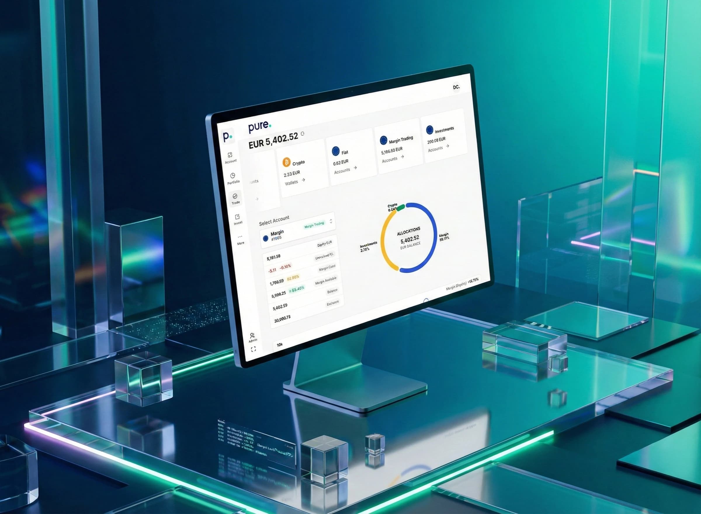 Crypto assets dashboard